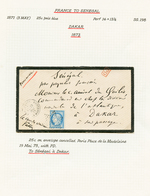 887 "Tarif Militaire Pour DAKAR" : 1873 25c CERES (n°60) Obl. Etoile + PARIS Sur Env. Avec Texte Complet Pour DAKAR. Ex. - Autres & Non Classés