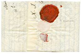 920 1848 Rare Disinfected Seal ALEKSINAC On Reverse Of Entire Letter From MONASTIR (BITOLA). Inside Negativ Disinfected  - Autres & Non Classés