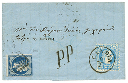 936 1874 10s Canc. CANDIA + GREECE 20l On Entire Letter To GREECE. Vf. - Oriente Austriaco