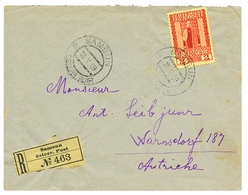 983 "SAMSUN" : 1909 2P Canc. SAMSUN On REGISTERED Envelope To WARNSDORF(AUSTRIA). Vvf. - Levant Autrichien