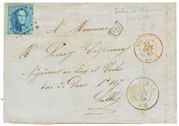 997 "Tarif FRONTALIER" : 1865 20c On Cover From COURTRAI To LILLE (FRANCE). 20c Reduced Frontier Rate To FRANCE. Vf. - Other & Unclassified