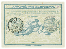 1091 INTERNATIONAL REPLY COUPON Issued At NICE And Cashed At KRIBI. RARE. Vf. - Kameroen