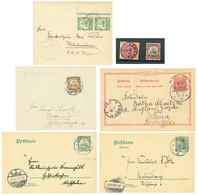 1094 1897/1906 Lot 5 Covers + 2 Stamps (2M V37e Canc. KAMERUN + 40pf Canc. AMBAM). Vvf. - Cameroun