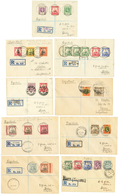 1096 C.E.F : 1917/21 Lot 9 Covers With KAMERUN Overprint C.E.F. Vvf. - Kameroen