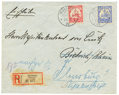 1124 "MULIFANUA" : 1909 10pf + 20pf Canc. MULIFANUA SAMOA On REGISTERED Envelope To GERMANY. Superb. - Samoa