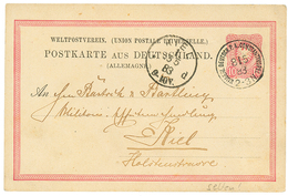 1132 TURKEY - VORLAUFER : 1883 GERMANY P./Stat 10pf Canc. KAISERL. DEUTSCH PA CONSTANTINOPEL To KIEL. Superb. - Deutsche Post In Der Türkei