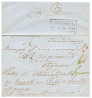 1143 RUSSIA To IONIAN ISLANDS : 1850 Entire Letter With Tax Marking From TAGANROG Via TRIESTE & CORFU To SANTA MAURA. RA - Andere & Zonder Classificatie