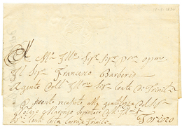 1170 SARDINIA - CAVALINI : 1830 25c(n°5) On Entire Letter From TRINITA To TORINO. Superb. - Non Classés