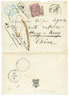 1184 ITALY To HONG-KONG : 1873 ITALY 60c Canc. 118 + PALANZA + "9" Tax Marking + FRANCOBOLLO INSUFFICIENTE On Envelope T - Zonder Classificatie