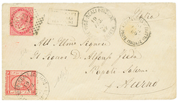 1189 1869 ITALY 20c Canc. 234 + ALLESSANDRIA + EGYPT 1P Canc. TANTA On Envelope To ITALY. Vvf. - Non Classés