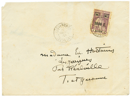 1204 PORTUGUESE GUINEA : 1933 1$40e On 2e Canc. By French Cachet ZIGUINCHOR SENEGAL On Commercial Envelope To FRANCE. Ve - Andere & Zonder Classificatie