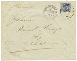 1206 MOZAMBIQUE - QUELIMANE : 1897 GERMANY 20pf Canc. DEUTSCHE SEEPOST AFRIKANISCHE HAUPTLINIE On Envelope From QUELIMAN - Other & Unclassified