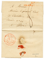 1213 RUSSIA - NAPOLEONIC PERIOD : 1812 N°11 GRANDE ARMEE In Red On Entire Letter Datelined "SMOLENSK 20 Aout 1812" To PA - Autres & Non Classés