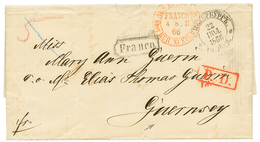 1217 "RUSSIA To GUERNESEY" : 1866 Entire Letter From ST PETERSBURG To GUERNESEY With Arrival Cds. Vvf. - Autres & Non Classés