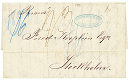 1230 1863 Entire Letter From RIO DE JANEIRO BRAZIL Via HAMBURG To STOCKHOLM. Superb. - Other & Unclassified