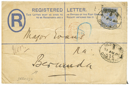 1270 GIBRALTAR To BERMUDA : 1886 2 1/2d Ovreprint GIBRALTAR On REGISTERED LETTER(2p) To BERMUDA. Vf. - Altri & Non Classificati