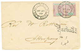 1286 "KUMASI" : 1899 1/2d(x2) Canc. KUMASI On Envelope To AKROPONG. Superb. - Costa D'Oro (...-1957)