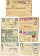 1294 GOLD COAST : 1895/1907 Lot 6 REGISTERED-LETTERS + 1 Front With Additional Franking (APPAM, AKROPONG ....). Vf. - Goldküste (...-1957)