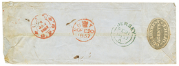 1300 1857 Black Label GOVERNMENT /AGENT'S/OFFICE On Reverse Of Envelope From INDIA To JERSEY. Superb. - Autres & Non Classés