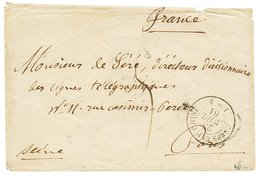 1355 CHINA - FRENCH EXPEDITION : 1861 CORPS EXP. CHINE Bau B + "5" Tax Marking On Envelope With Full Text Datelined "TIE - Sonstige & Ohne Zuordnung