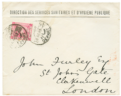 1382 RED CROSS - SERVICES SANITAIRES : 1884 1p Canc. CAIRE On Printed Envelope "DIRECTION SERVICES SANITAIRESZ ET HYGIEN - Altri & Non Classificati