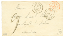 1391 French Packet "DONNAI" At HONG-KONG : 1864 Unique Combination With DONNAI 26 Mai 64 (Salles N°1813)+ POSS.AN V. SUE - Other & Unclassified