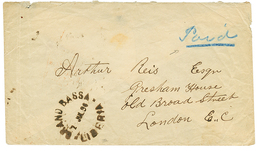 1397 1894 GRAND BASSA LIBERIA + "PAID" In Blue On Envelope To ENGLAND. Scarce. Vvf. - Liberia