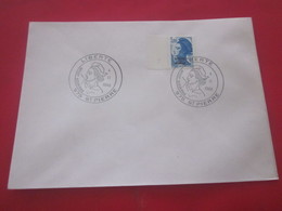 Lettre Timbre LIBERTÉ 975 SAINT PIERRE-MIQUELON Cachet Commémoratif-04-02-1986-First Day Cover FDC-Premier Jour-1er Jour - Briefe U. Dokumente