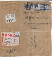 1958 - GB - FRAGMENT De COLIS De NORTON Avec ETIQUETTE COLIS POSTAL De PARIS à CHOISY LE ROI - Cartas & Documentos