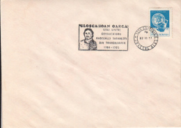 72537- HOREA, CLOSCA AND CRISAN TRANSSYLVANIAN PEASANTS UPRISING, SPECIAL POSTMARK ON COVER, POTTERY STAMP, 1984,ROMANIA - Covers & Documents