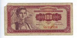 Billet - Serbie - Yougoslavie - 100 - Pedeset - 100 Sto Dinara - 1955 - Sto Dinara - Dinara - Sto - Servië