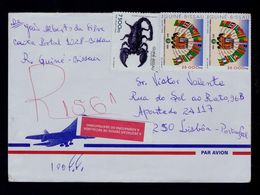 Big Scorpion 3x Animals Dangers Faune African Flags Drapeaux CEDEAO (1975-1995) Cover GUINÉ-BISSAU Sp5393 - Spiders