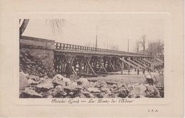 CPA Riscle - Le Pont De L'Adour (Le Lont ...) Avec Petite Animation (Pourtour En Léger Relief) - Riscle