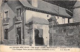 37-LANGEAIS- AU PREMIER PERE ADAM- JUET BAUGE- CAFE-RESTAURANT - Langeais