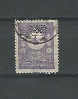 TURQUIE EMPIRE OTTOMAN 1858 / 1921 N° 99 A  SURCHARGE  5 PIA OBLITÉRÉ DOS TRACE CHARNIÈRE ENLEVÉE - Used Stamps