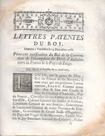 LETTRES  PATENTES  Du ROI  Du 19 Décembre 1768 - 8 Pages - Décrets & Lois