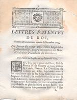 LETTRES  PATENTES  Du ROI  De Novembre 1774 - 8 Pages - Décrets & Lois