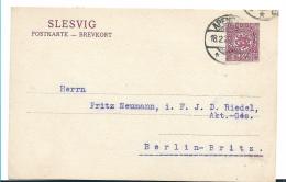 DT-A036 / DEUTSCHLAND -  Apenrade Auf P 3 Nach Berlin-Britz 1920 - Schleswig