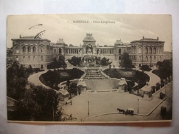 Carte Postale Marseille (13) Palais Longchamp  (Petit Format Oblitération Militaire 1916 Génie 16° Escadron Du Train) - Museen