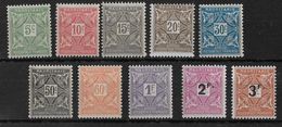 MAURITANIE - TAXE YT N° 17/26 * MH - COTE = 17.75 EUR. - Unused Stamps