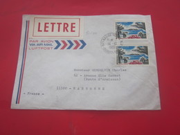 BASSE TERRE -Guadeloupe 971 Lettre Par Avion+Timbres De Collection-flamme -1980- Département Français - Brieven En Documenten