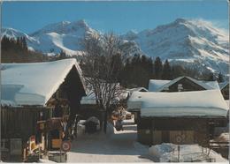 Lauenen - Dorfstrasse, Niesenhorn, Wildhorn Im Winter En Hiver - Photo: Gyger - Lauenen