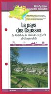 Fiches Randonnées Et Promenades, Le Pays Des Causses, Valat De La Vinade, Lozère (48), Région Languedoc Roussillon - Sport