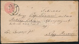 1867. Május 20! 1864 5kr Provizórikus Felhasználása Levélen 'ALBA' -Nagy Hantos (50.000) - Other & Unclassified