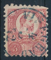 O 1871 Réznyomat 5kr (sarokhiba / Missing Corner) Kék / Blue 'VISEGRÁD' (Gudlin 500 P) - Autres & Non Classés