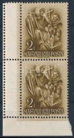 ** 1938 Szent István 2f ívsarki Pár Bal Oldalon 2 Kis üres Mez?vel - Altri & Non Classificati