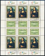 O 1974 Mona Lisa Teljes ív  (13.000) - Other & Unclassified