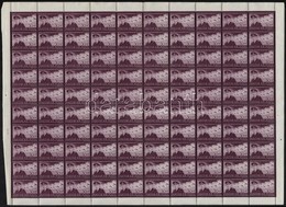 ** 1943 Repül? Alap V. Teljes ív, Az ív 11. Bélyegén Az Els? Repül?b?l Függ?leges Csík Nyúlik Ki - Andere & Zonder Classificatie