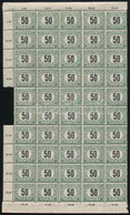 ** 1914 Portó 50f  50 Db-os Fél ív (18.750) - Autres & Non Classés