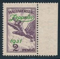 ** 1931 Zeppelin 2P ívszéli Bélyeg (12.000) - Other & Unclassified